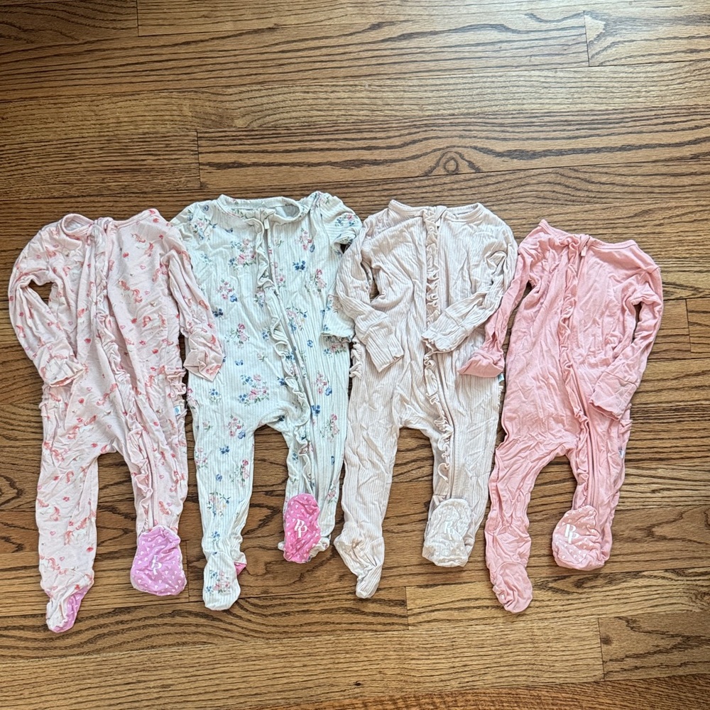 Posh Peanut 6-9 Months Baby Girl Footies